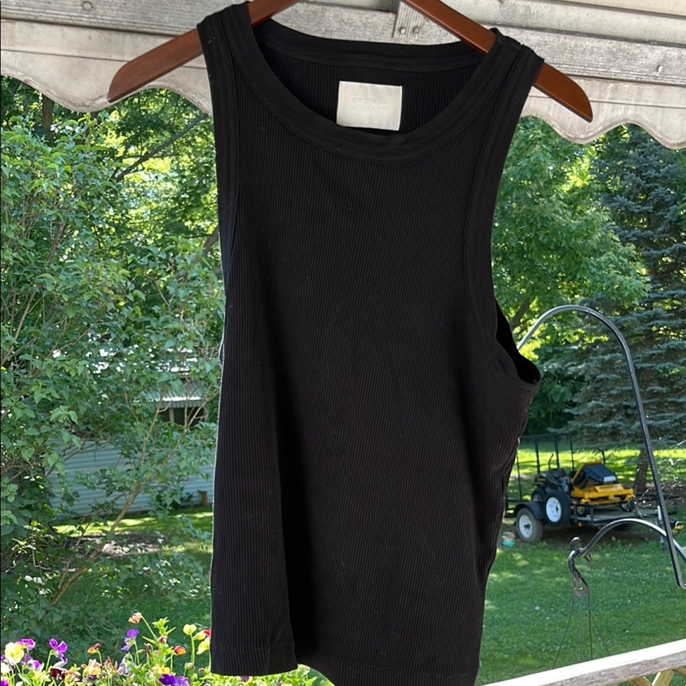 Citizens Of Humanity Black Sleeveless Top